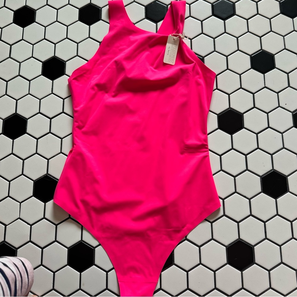 NWT Neon pink bodysuit